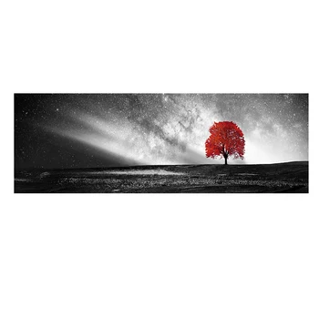 

Nordic Long Yellow Tree Canvas Prints Posters Black White Scene Wall Art Landscape Canvas Paintings for Living Room Home Decor