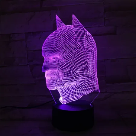 Groot 4 VCity 3D Персонаж Фильма лампа Бэтмен DC вентиляторы мультфильм ночник 3D светодиодный освещение подарки для бота детская игрушка прикроватная лампа освещение светодиодный - Испускаемый цвет: Groot 4