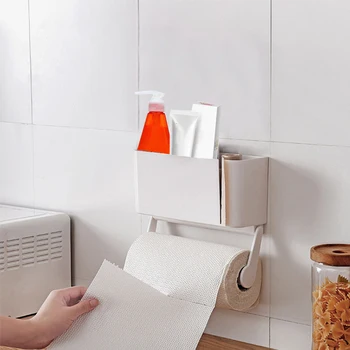 

Direct Delivery Kitchen Toilet Paper Holder Dispenser Hanging Bathroom Toilet Paper Holder Paper Roll Holder Towel Holder