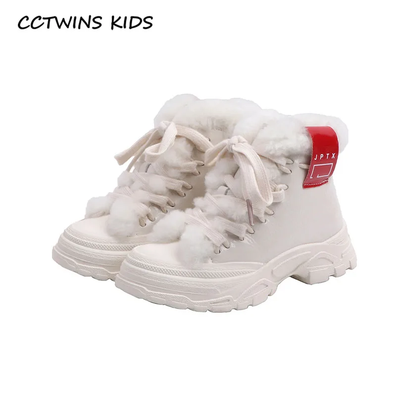 CCTWINS/детская обувь; коллекция года; зимние брендовые Ботинки martin для маленьких мальчиков; детская обувь из искусственной кожи; Модные ботильоны для девочек; Цвет Черный; MB173