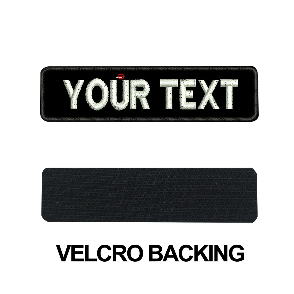 velcro backing На заказ Норвежское имя нашивки бирки персонализированные железные на крючок подложки вышитые - Цвет: velcro backing