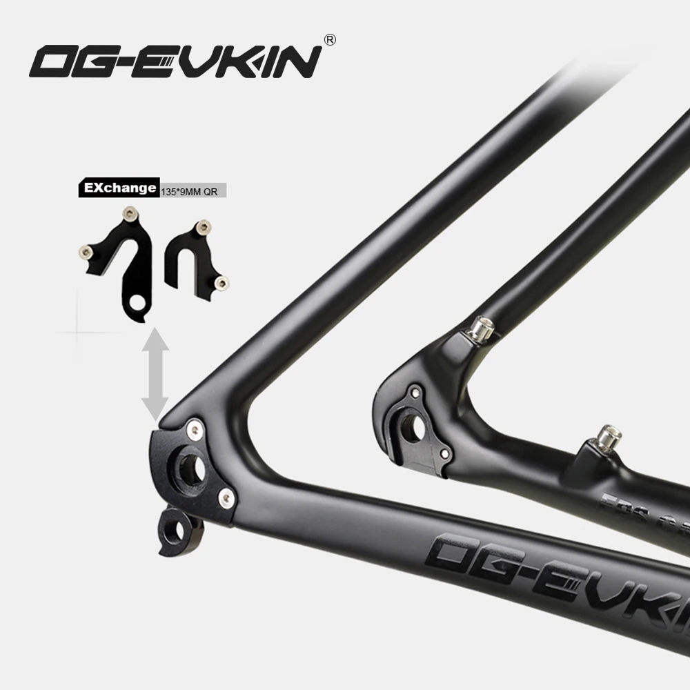 OG-EVKIN CF-052 135x9 мм QR или 142x12 мм через ось 29er MTB карбоновая велосипедная Рама дисковая рама карбоновая для горного велосипеда BB92 велосипедная Рама