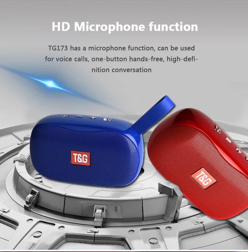 Small Portable Speaker USB Mini Wireless Bluetooth Speaker FM Radio Waterproof Loudspeaker Support Microphone Hands-free TG173 Small Portable Speaker USB Mini Wireless Bluetooth Speaker FM Radio Waterproof Loudspeaker Support Microphone Hands-free TG173