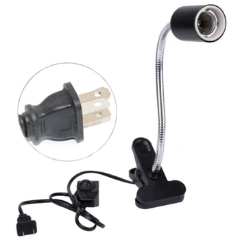 

Reptile Lamp With Clip-On Bulb Lamp Holder Kit Turtle Basking UV Heating Lamp Bulb Set Tortoises Lizards Light Lighting 50W