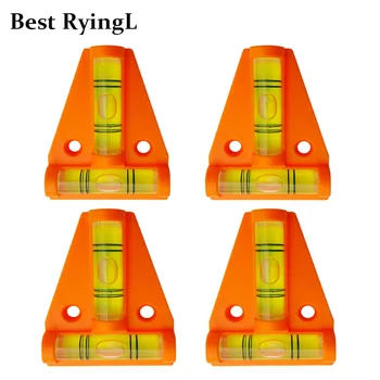 

4pcs Acrylic T-Level Tool RV Camper Tralier Motorhome Truck Boat Console Table Measurement Mini Level Bubble