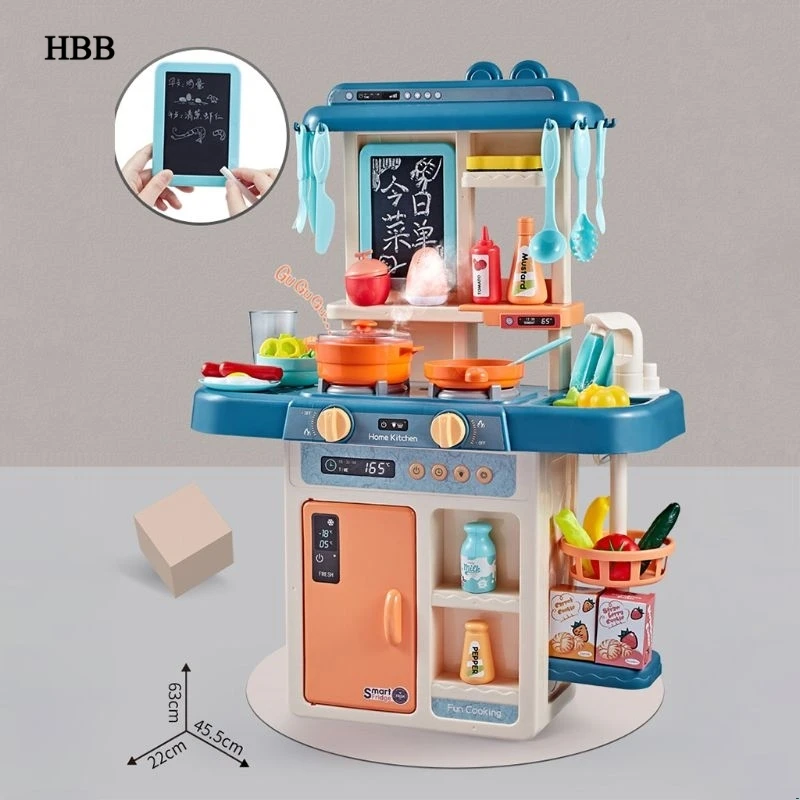  42Pcs/Set Simulation Kitchen Toy Spray Water Dinnerware Children's Toys Cooking Table Set - 4000112554462