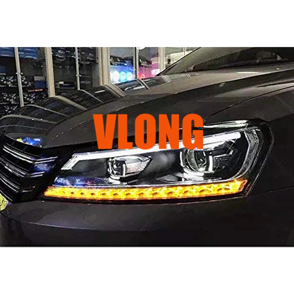 Фары в сборе 2011- Биксеноновые линзы проектор светодиодный DRL Forvw для passat b7