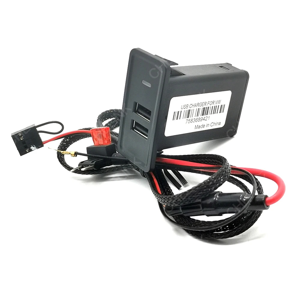 Chelink 12 В Dual USB Автомобильное зарядное устройство QC3.0 адаптер для seat leon ibiza vw golf passat jetta passat Beetle, SHARAN