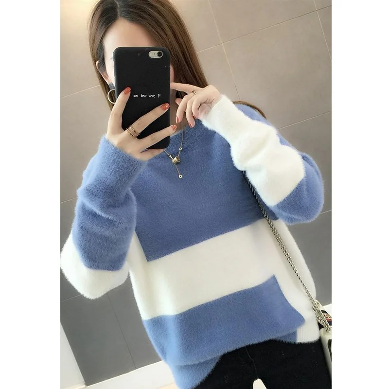 Pullover Women Velvet Sweater Christmas Sweater Women Winter 2021