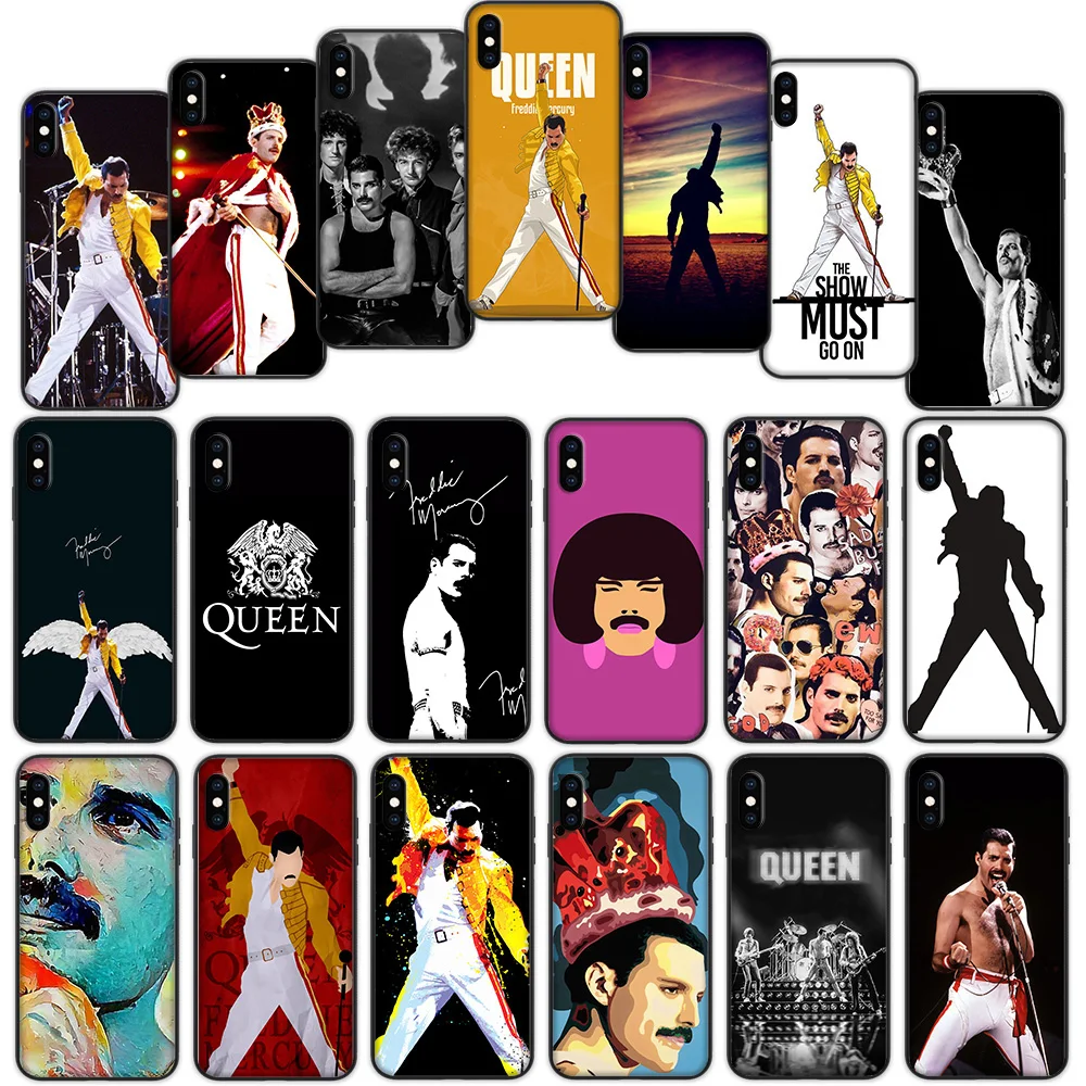 Мягкий чехол Freddie Mercury Queen Band для iPhone 7 8 6 6S 5 5S SE Plus | Мобильные телефоны и аксессуары