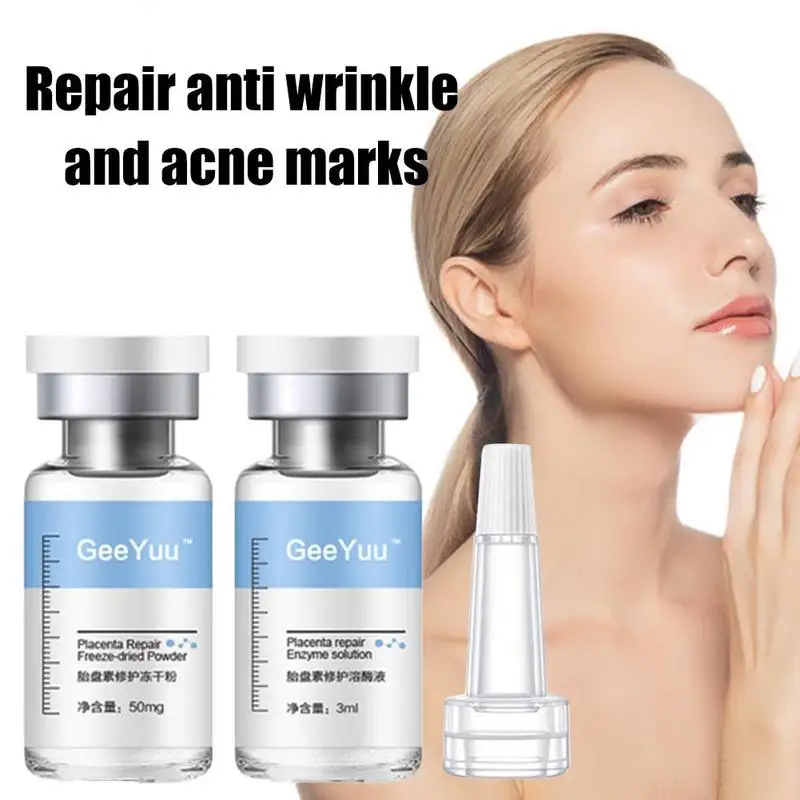 

5 Pairs Sheep Placenta Face Serum For Women Freeze-Dried Power Repair Anti-Wrinkle Oligopeptide-1 Acne Treatment Essence