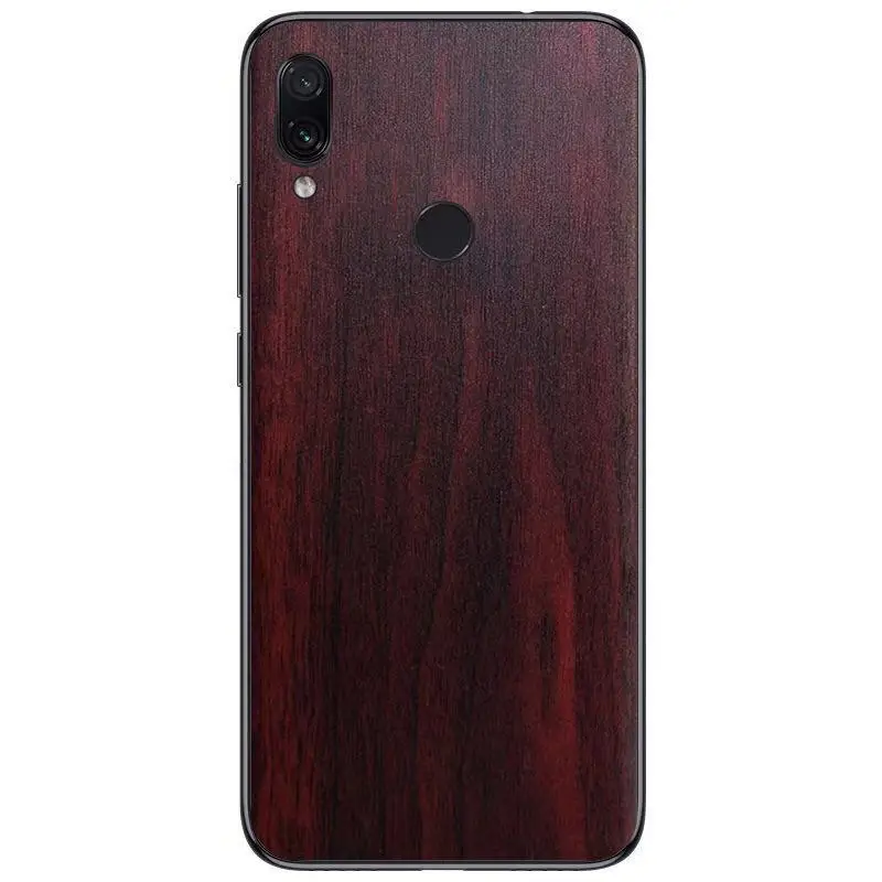 1 10 шт. для Redmi note7 pro Полное заднее покрытие 3D Имитация древесины защита кожи наклейка пленка - Цвет: 1