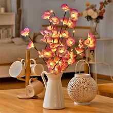 

Creative LED Simulation Orchid Branch Lights for Room Decoration Christmas Fairy Night Lights Holiday Garden Party Wedding Decor