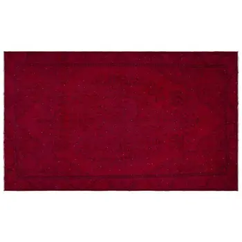 

Handmade Red Vintage Overdyed Turkish Area Rug 172 X287 Cm-5'8''X9'5''