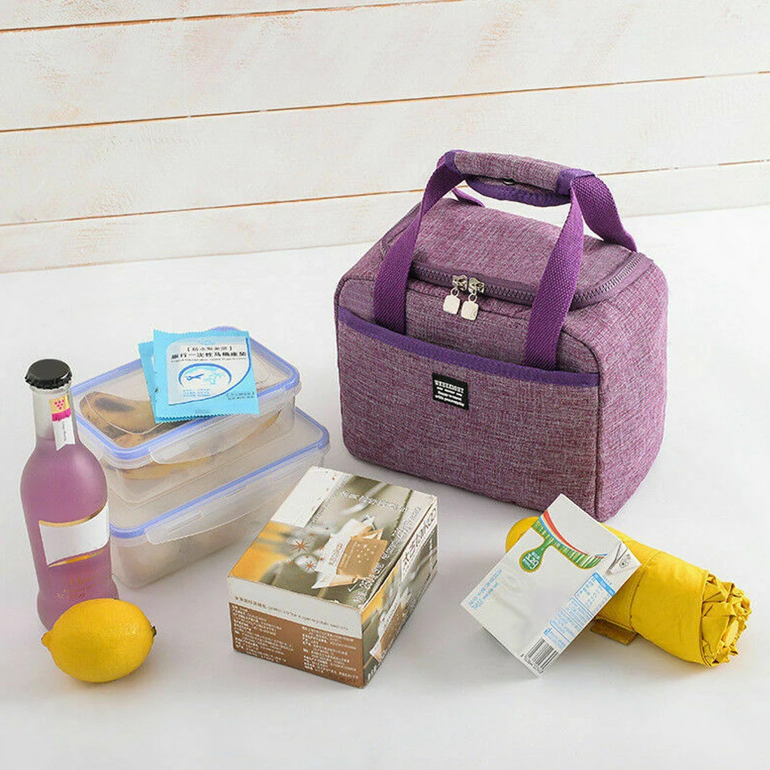 Aisputent термоизолированная сумка для обеда, сумка для хранения пикника, переносная коробка для обеда, походная сумка, сумка-холодильник, сумка для обеда