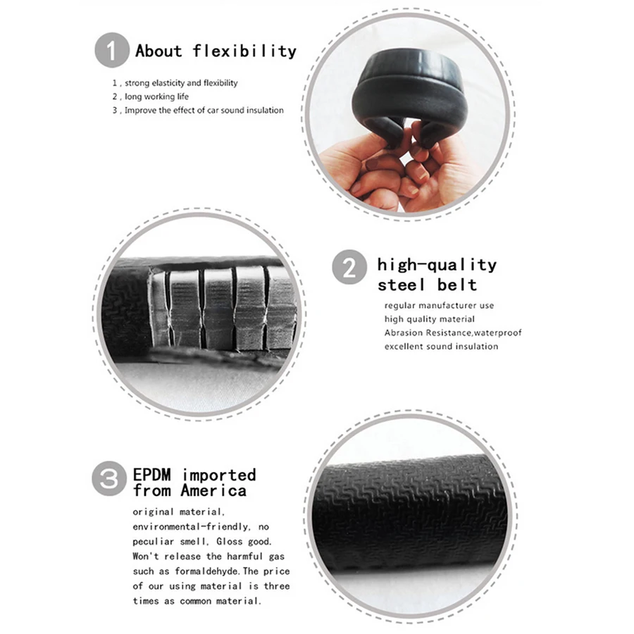 vedacao da porta do carro weatherstrip epdm 02