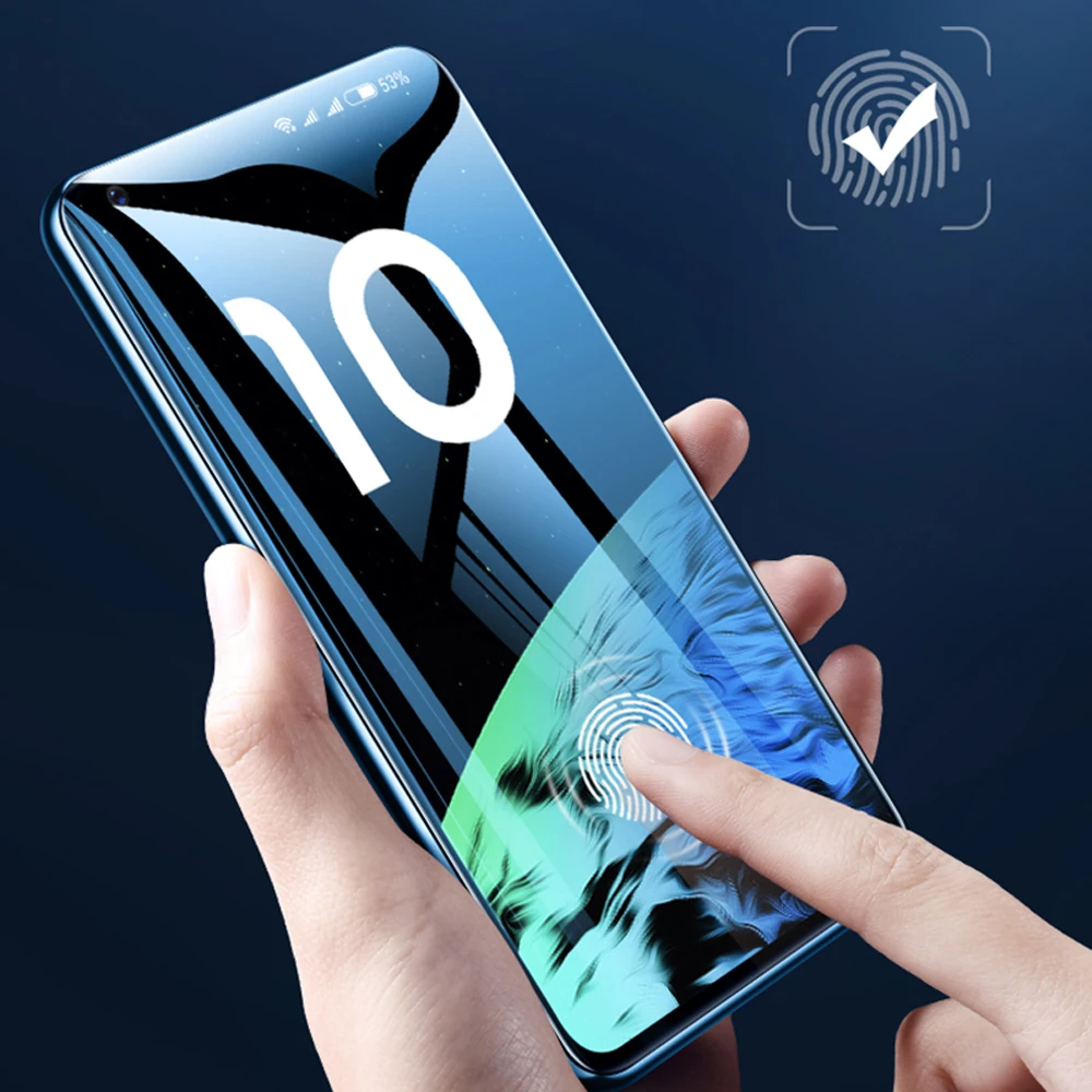 Закаленное стекло с полным покрытием для xiaomi mi 10 lite pro защита экрана телефона note