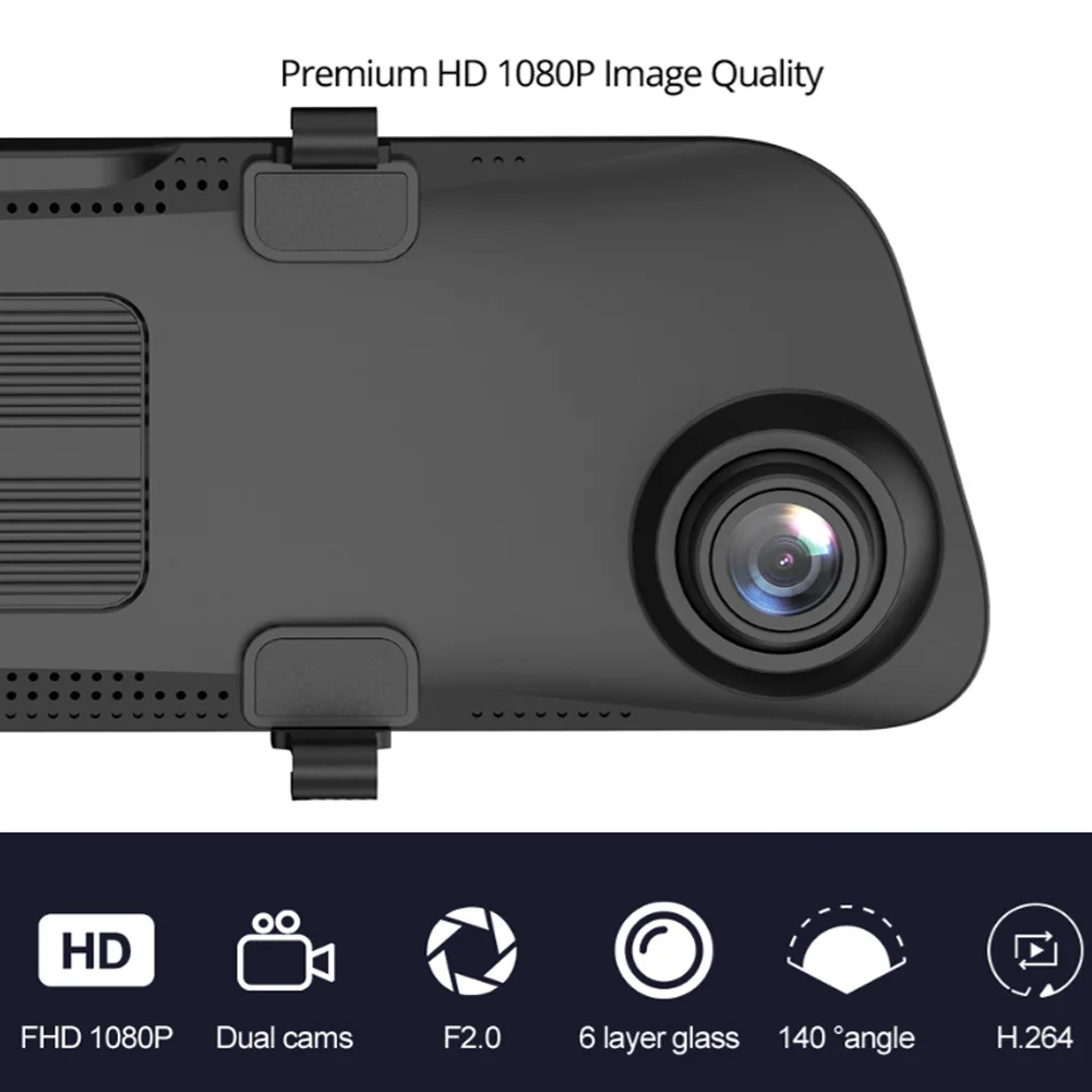 12 дюймов ADAS Dash Cam Android 8,1 Автомобильный видеорегистратор gps навигация Bluetooth FHD видео рекордер 4G Wifi скоростной видеорегистратор Зеркало для QUIDUX