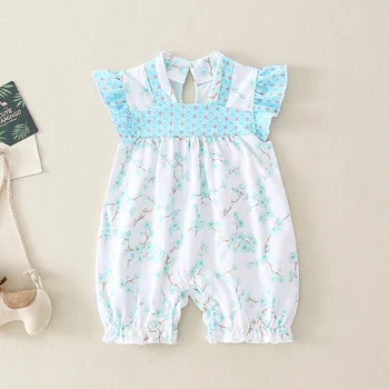 

Clothes for Babies Summer-2-3 Month Girl Baby Crawling Clothes 7 Princess Onesie Sleeveless Thin Western Style
