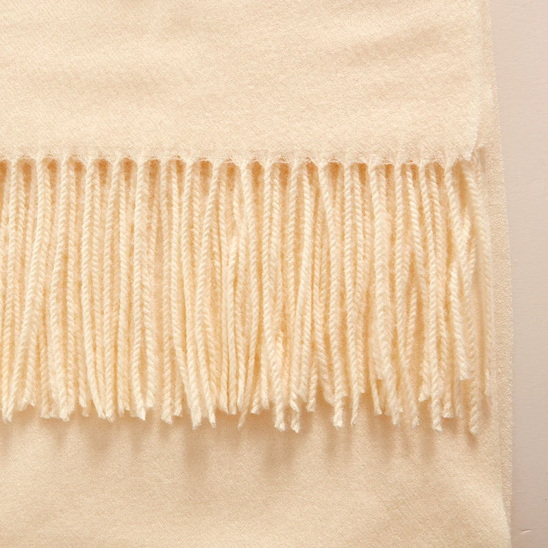VISROVER 32 farbe Solide Winter Schal Für Frauen Mode Weibliche Schal Kaschmir Handfeeling Winter Wrap Warme Herbst Hijab Geschenk – Detail 3