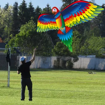 

Parrot Long Tail Nylon Kite 30m Handle Line Board String Reel Elephant Ladybug Breeze Easy Flying Kites Children Outdoor Toys