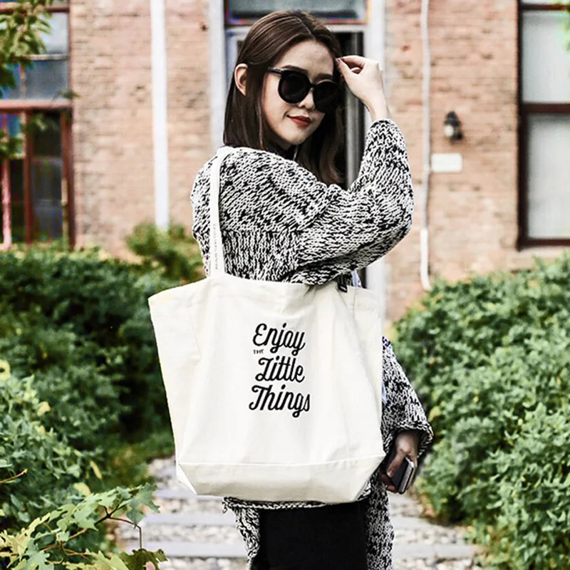 

Customizable Canvas Bag Environmentally Friendly Students Casual Cotton Portable Canvas Bag Advertisement Cotton Cloth Customiza
