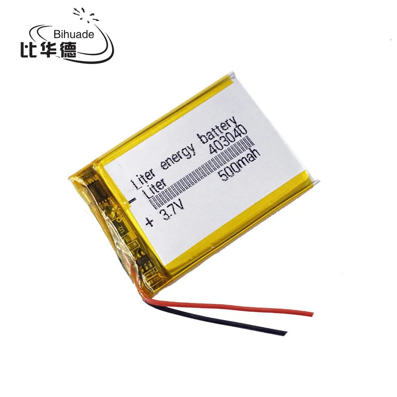 Polymer battery 500 mah 3.7V 403040 smart home MP3 speakers Li-ion battery for dvr,GPS,mp3,mp4,cell phone,speaker