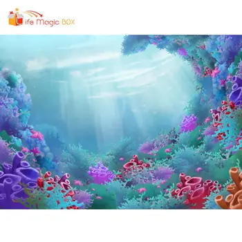 

LIFE MAGIC BOX Photographic Background Sea Bottom Thanksgiving Backdrop Party Children Birthday Photobooth