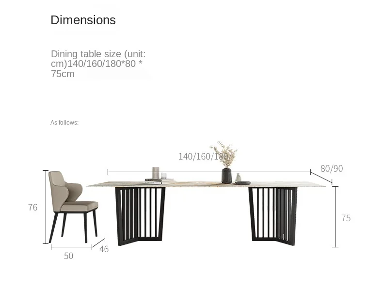 | طاولة طعام رخام بتصميم عصري