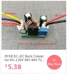 Dykb DC-DC повышающий преобразователь модуль 12 V-24 V до 200 V-450 V 300V 400V Напряжение Регулируемый Мощность зарядка f nixie часы светятся