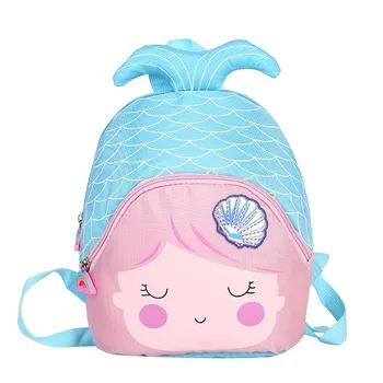 

2019 New Children's Backpack 3D Cartoon Kindergarten Schoolbag Kids Girls Mermaid Backpack School Bags Girls Rucksack