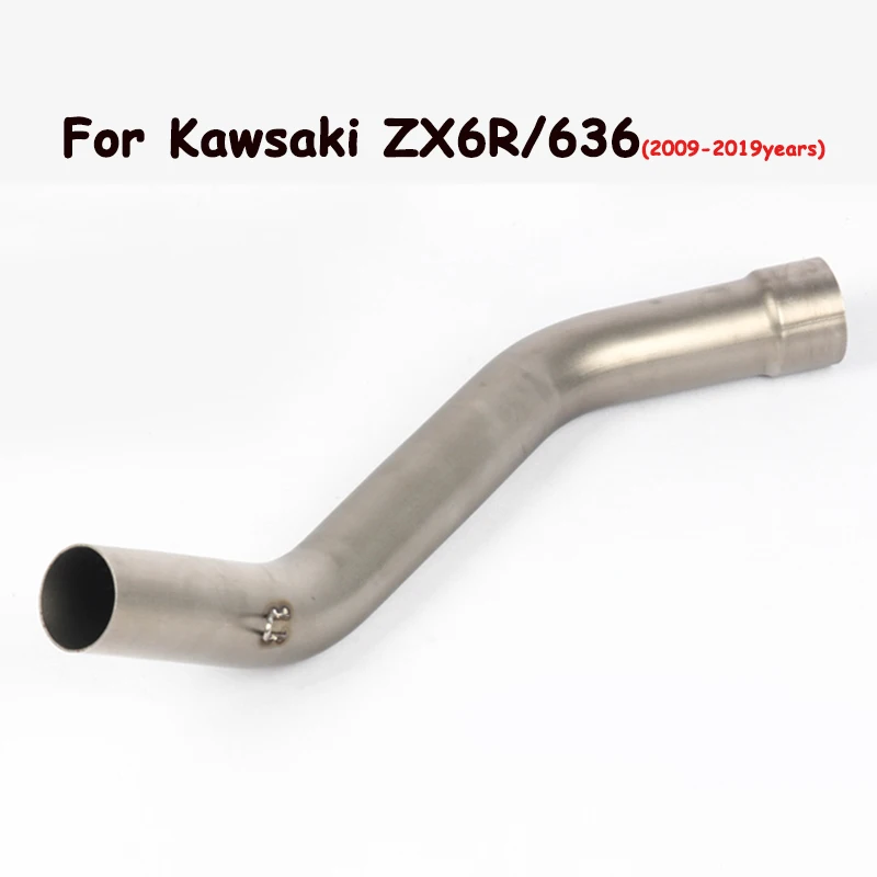 Слипоны для Kawasaki NINJA ZX6R 636 2009- moto rcycle выхлопная полная система escape moto Модифицированная средняя Соединительная труба с выхлопом