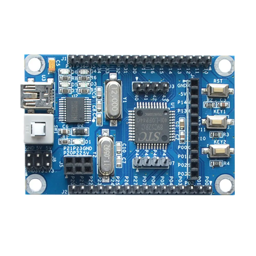STC89C52RC 51 одночиповая системная плата STC51 STC89 Базовая обучающая для развития