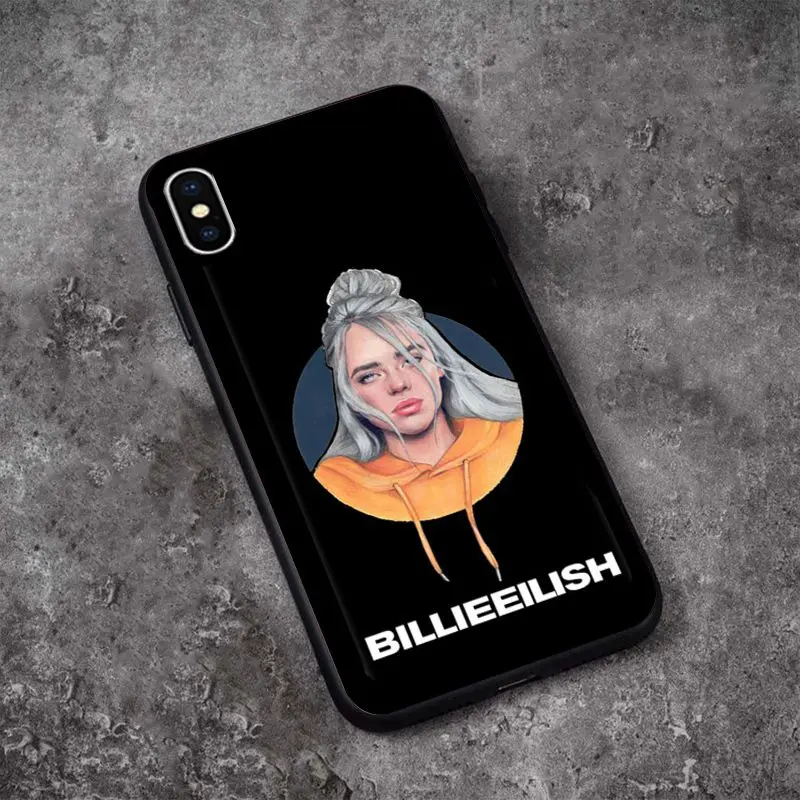 A9 Babaite Billie eilish rainbow blohsh Ocean Eyes Black Soft Shell Phone Case for Apple iPhone 8 7 6 6S Plus X XS MAX 5 5S SE XR - Цвет: A9