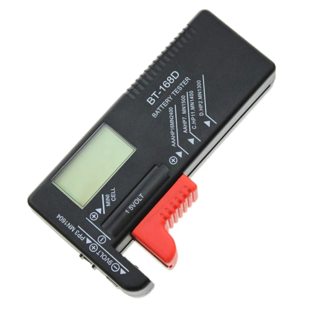 Button Cell Battery Universal Volt Checker Tester Tool AA AAA C/D 9V 1.5V
