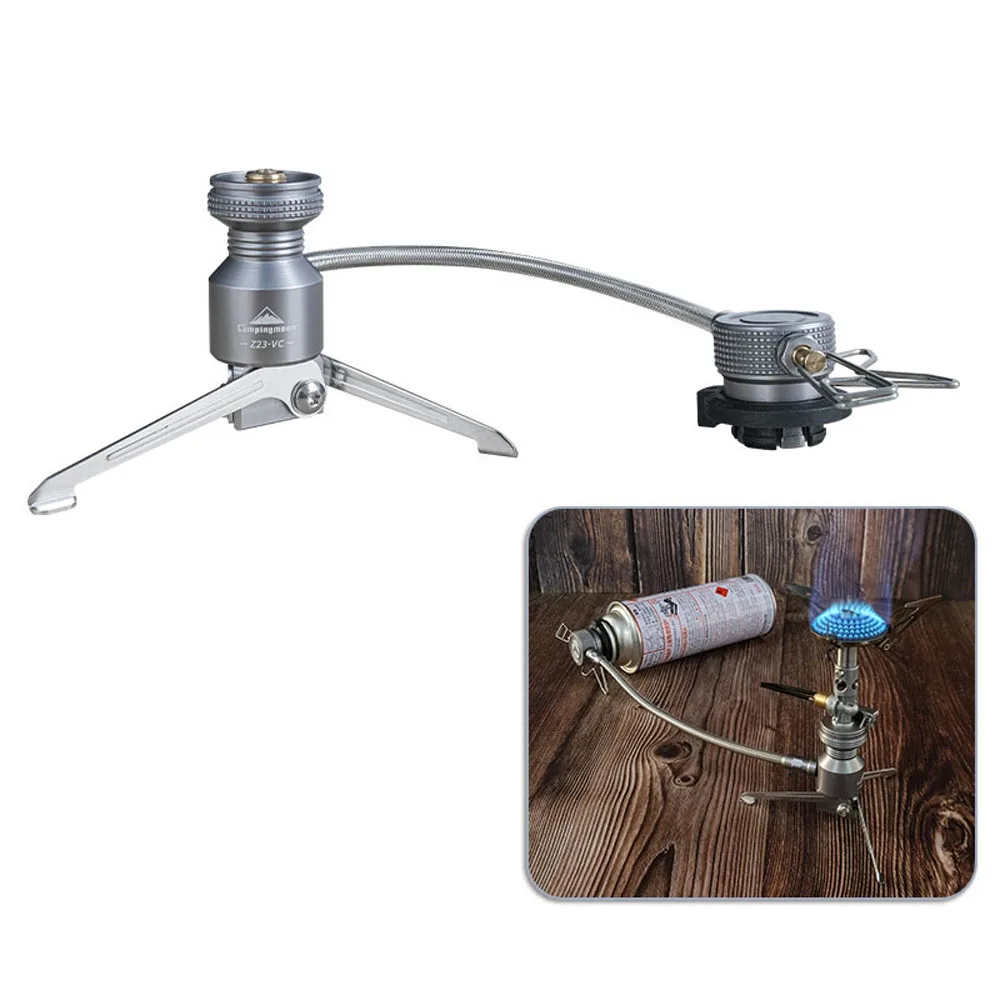 CAMPINGMOON Z23-VC Camping Gas Stoves Connector Camping Equipment Tripod Butanes Canister Adapter Gas Stove Adapter