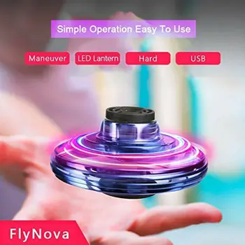 

Upgrade UFO Flying Mini Drone Hands Free Helicopter LED 360°Rotating Xmas Gift a
