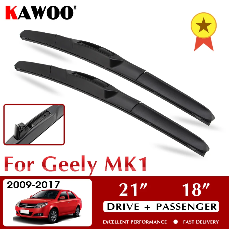 

KAWOO щетки стеклоочистителя для лобового стекла Geely MK1 2009-2017 аксессуары для лобового стекла 21 "+ 18" LHD RHD