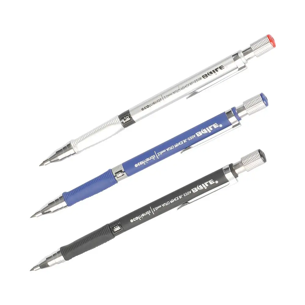 Механический карандаш 2,0 мм 2B карандаш для рисования 12 шт. черный/цветной карандаш для рисования автоматический карандаш канцелярские принадлежности