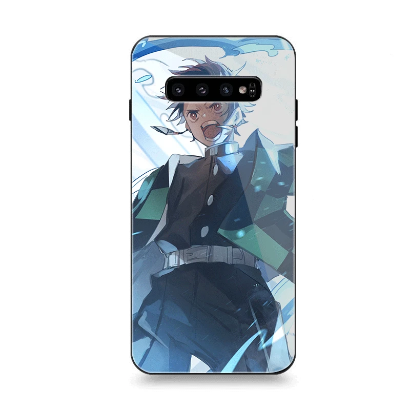 Чехол стекло для samsung A70 A50 A30 A40 A20 A60 A10 S7 Edge S8 S9 S10 Plus Note 8 9 Чехол аниме Demon Slayer Kimetsu no Yaiba - Цвет: G3