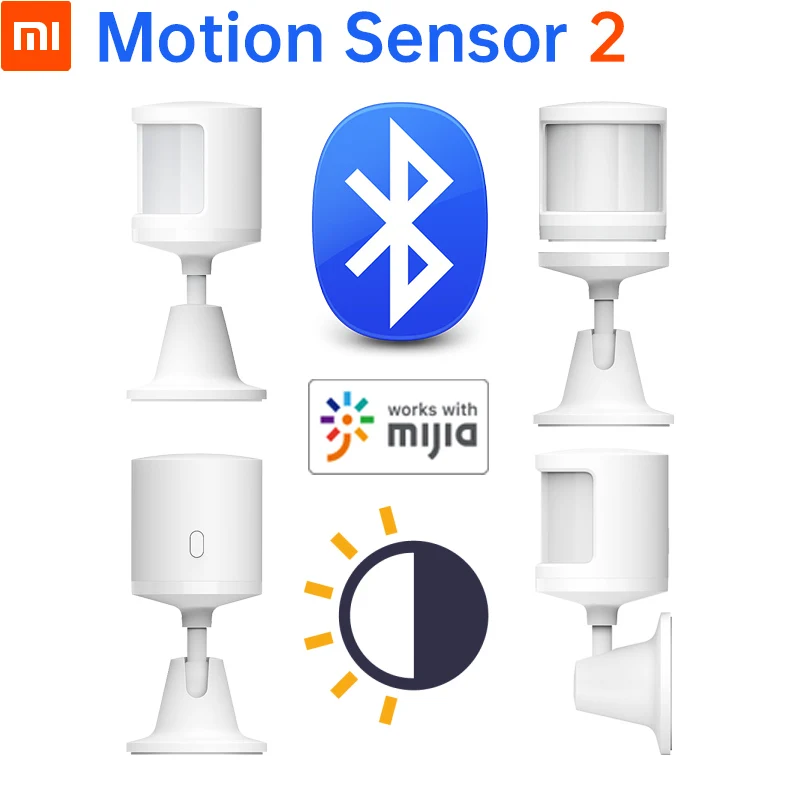 Original Xiaomi Mi Motion Sensor 2 Human Body Sensitive Ambient Light ...