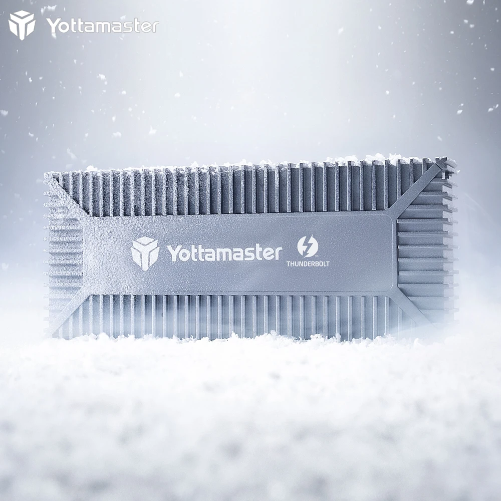 Корпус Yottamaster Thunderbolt 3 сертифицированный Intel корпус (40 Гбит/с) NVMe PCIe M Key 2280 M.2