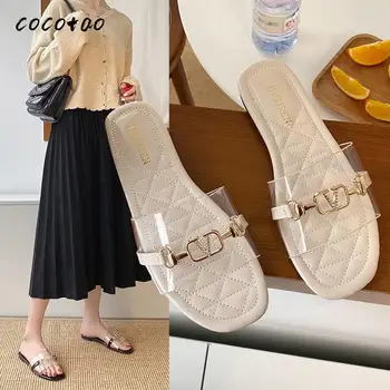 

Transparent Sandals And Slippers Female Summer 2020 New Korean Version Of Simple Holiday Shoes Wild Plastic Women's Shoes