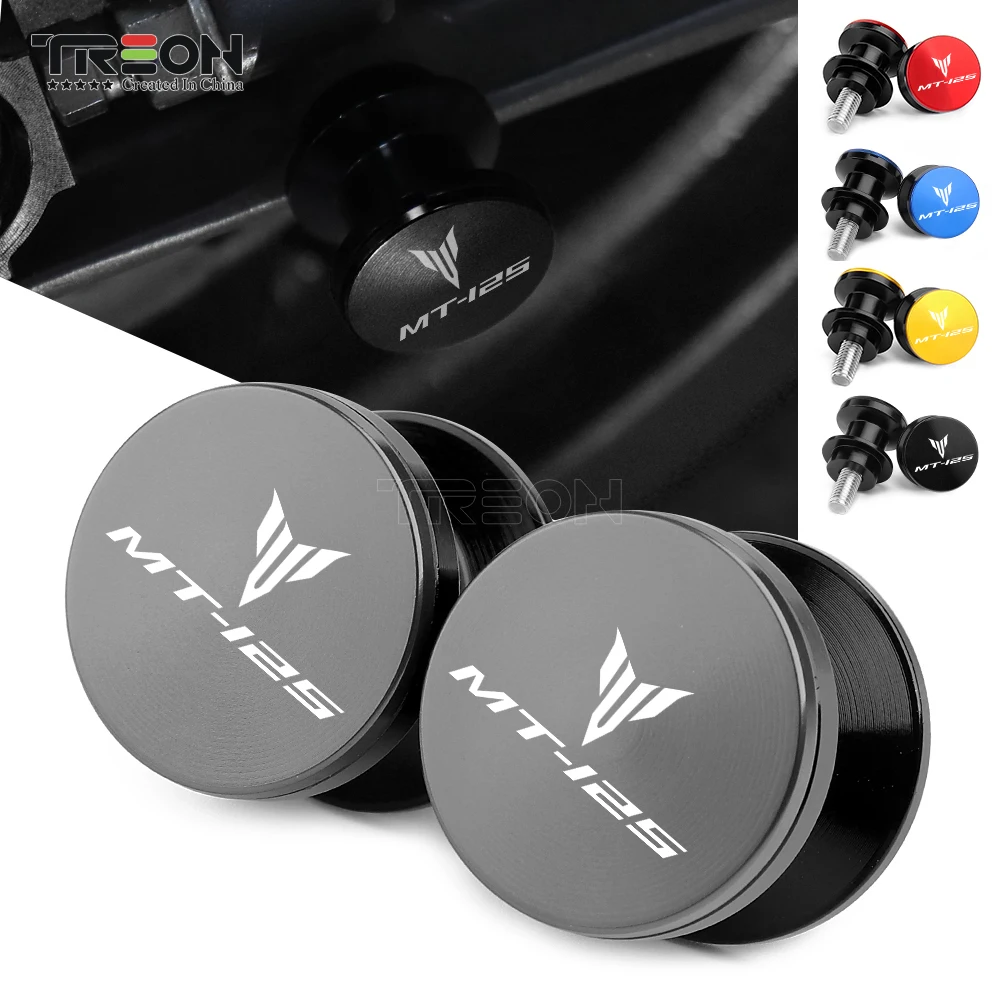 M6 Di Alta Qualità Forcellone Bobine Cursori Per Yamaha Mt125 Mt 125 Mt-125 2015-2019 2020 Viti Stand Mt 125 Accessori