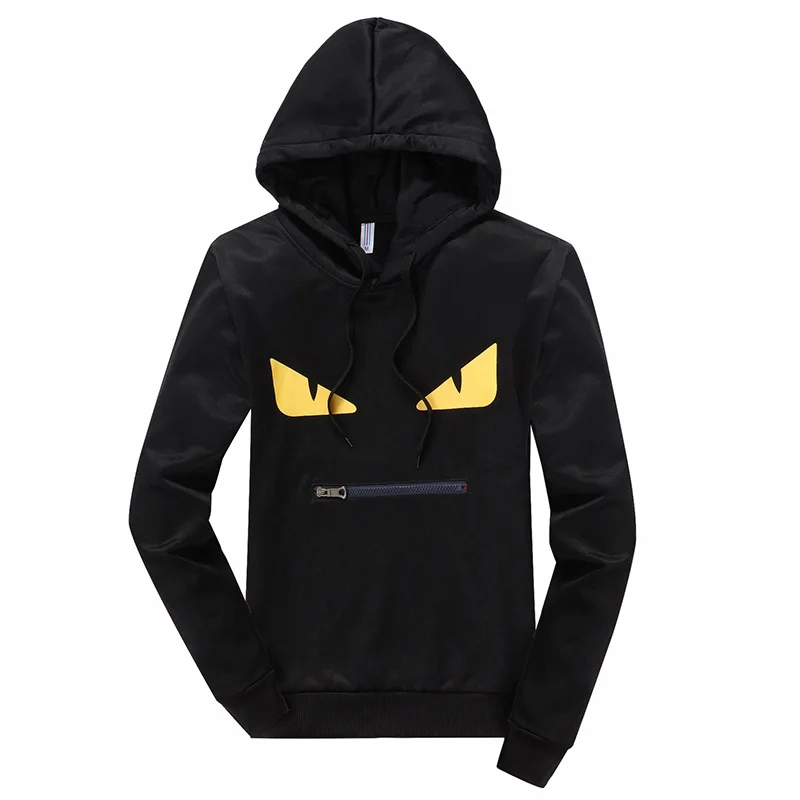 

Students Sports Two Case 2018 Spring And Autumn Men's Thin Knitted Hooded Printed Hoodie Casual Case Men'S Wear