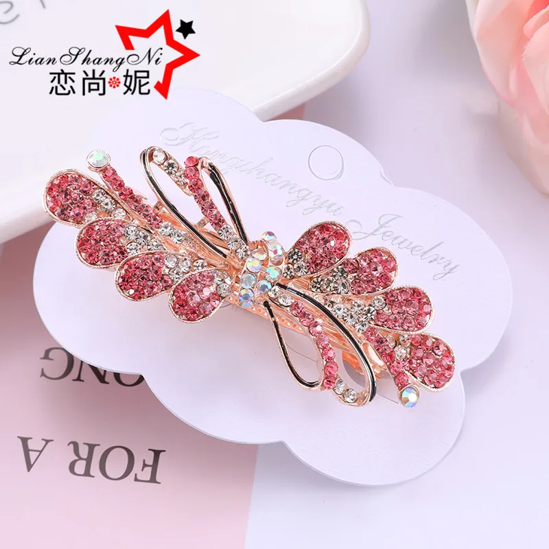 

2020 creative painting new goddess hair accessories alloy diamond hairpin elegant and beautiful all-match spring clip A8