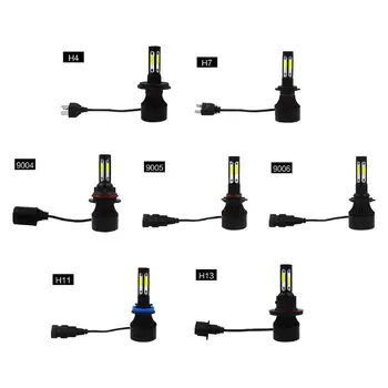 

4 Sides Super Bright 6000K H4 H7 H11 H13 9004 9005 9006 Car LED Headlight Bulbs