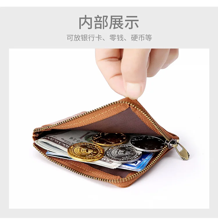 Европа и Америка RFID портмоне из натуральной кожи многофункциональный кошелек банк SD карты монета сумка Переносной Кошелек для монет оптом