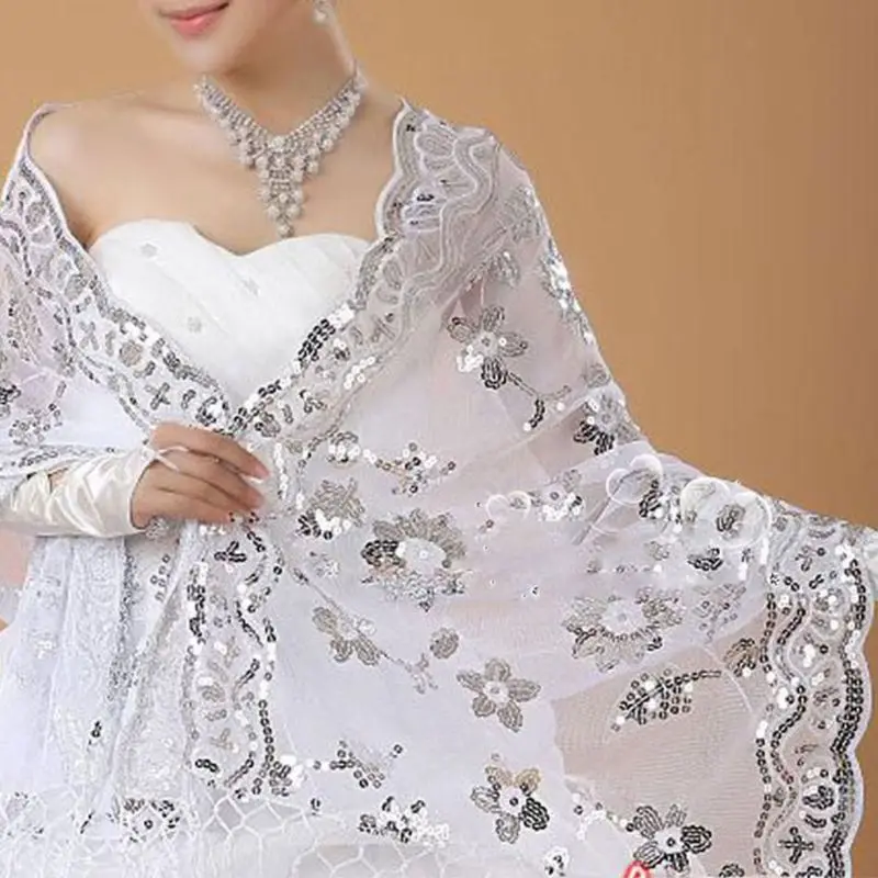 Женское кружевное платье Cheongsam белое длинное с блестками и вышивкой | Свадьбы