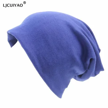 

LJCUIYAO Hat Girls Autumn Spring Cotton Hip Hop Cap Men Women Multicolor Yellow Beanie Womens Elastic Beanie Wholesale Retail